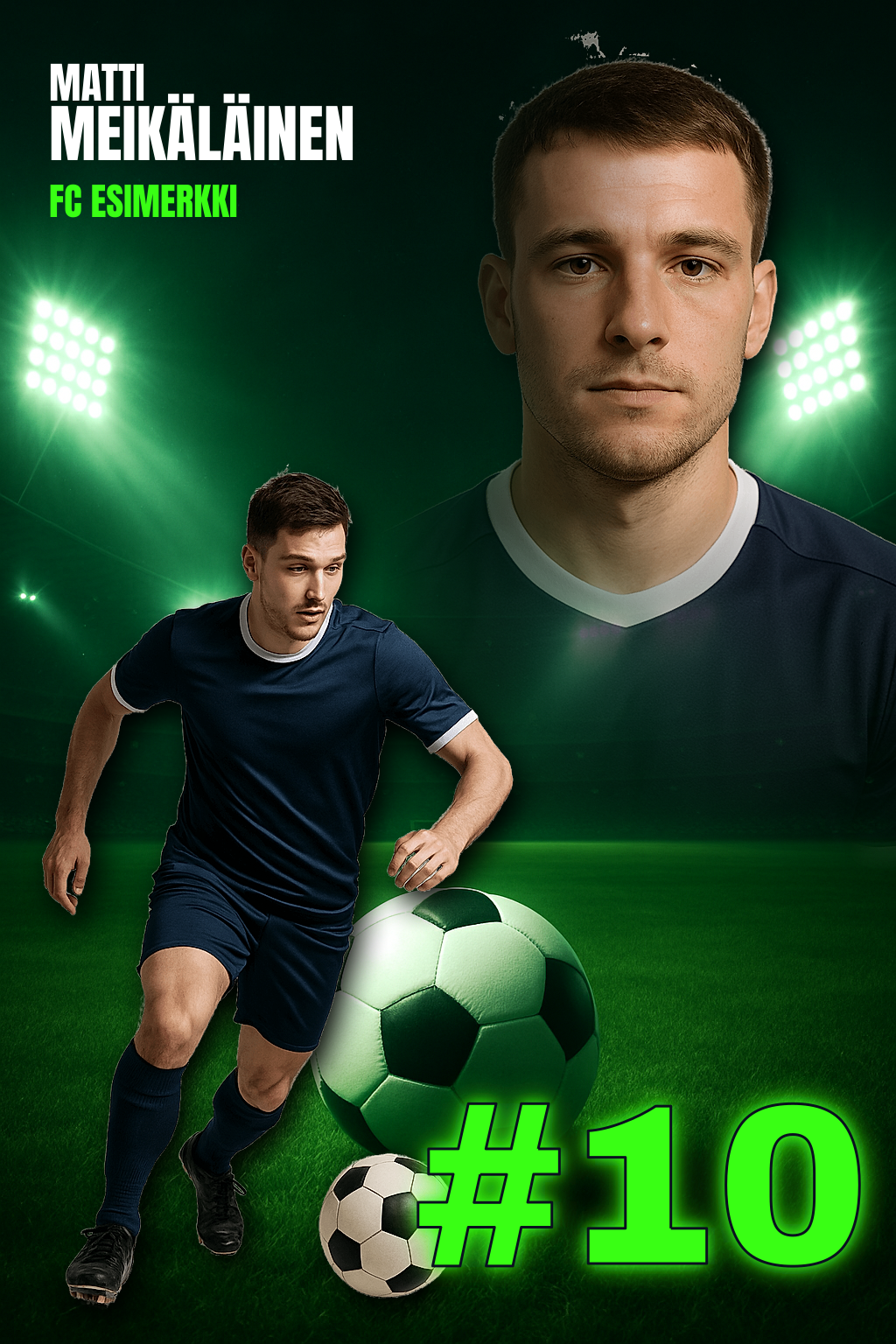 Example of a generated sports poster